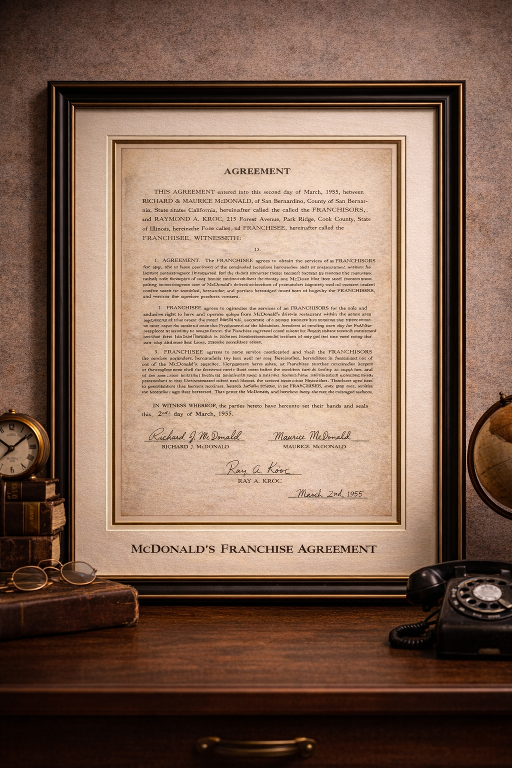 McDonald’s: The Franchise Agreement That Built an Empire (1955)