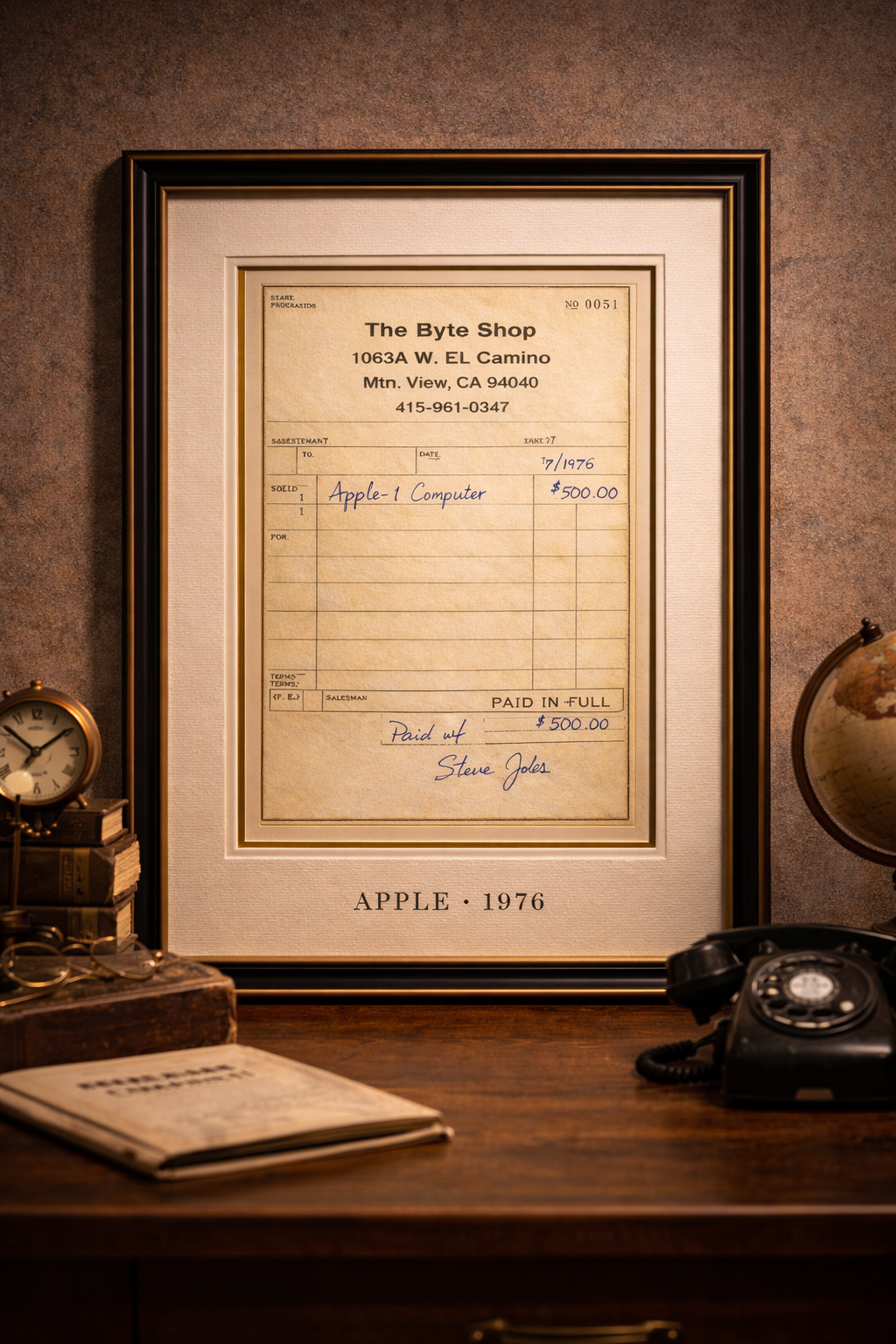 The Receipt That Started Apple (1976)