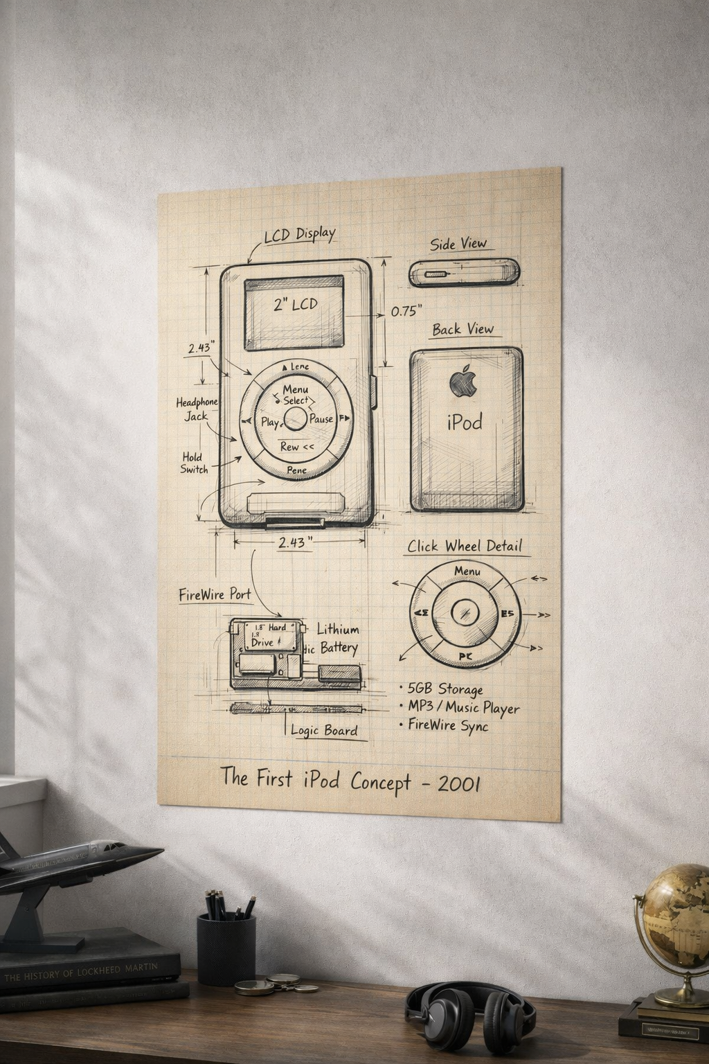 The First iPod Concept — 2001 Design Study