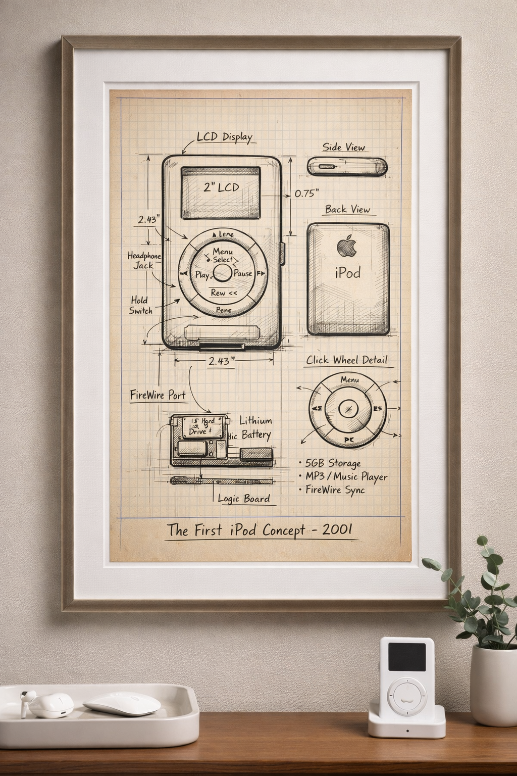 The First iPod Concept — 2001 Design Study