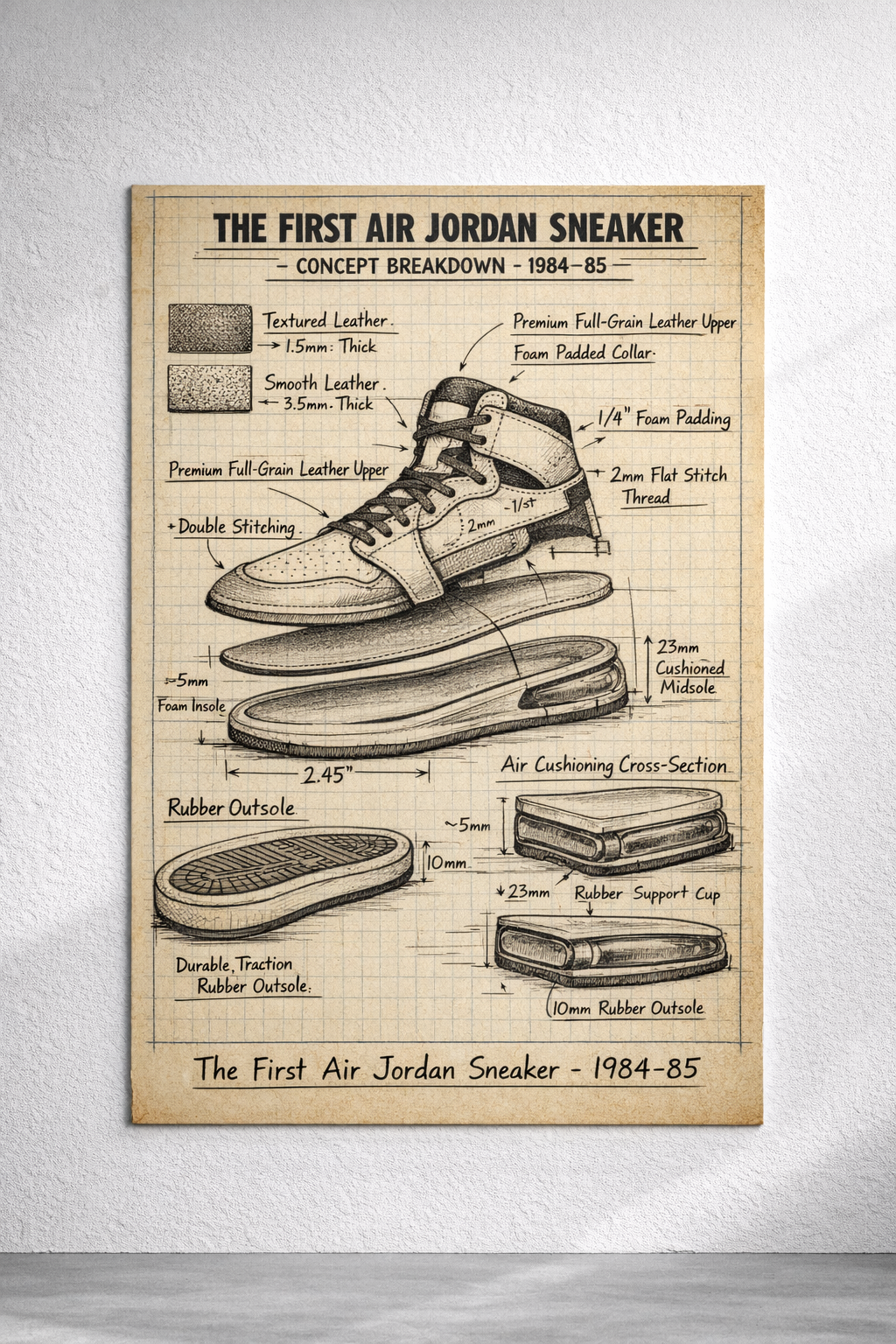 The First Air Jordan Sneaker — Concept Breakdown (1984–85)