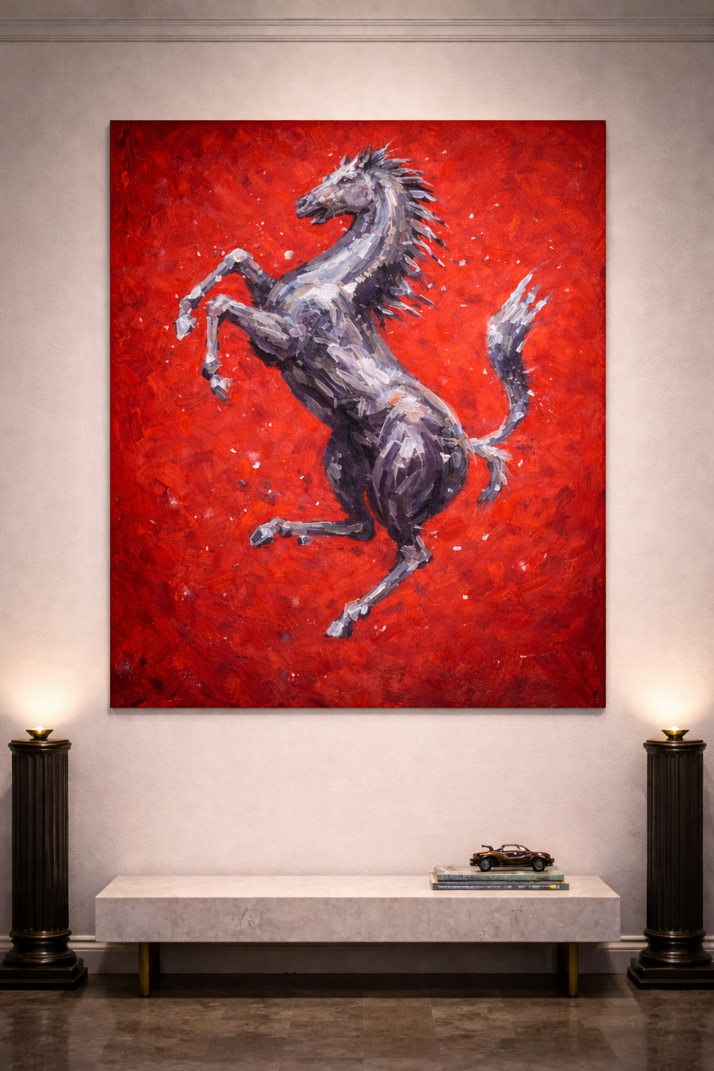 Il Cavallo Rosso l Abstract Power Study